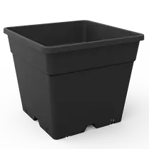 Négyzetes Cserép Fekete 28x28x28,5 cm 14 liter
