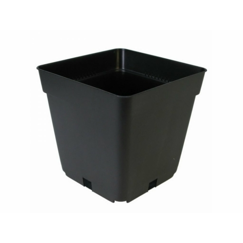 Négyzetes Cserép Fekete 9x9x10 cm 0,5 liter